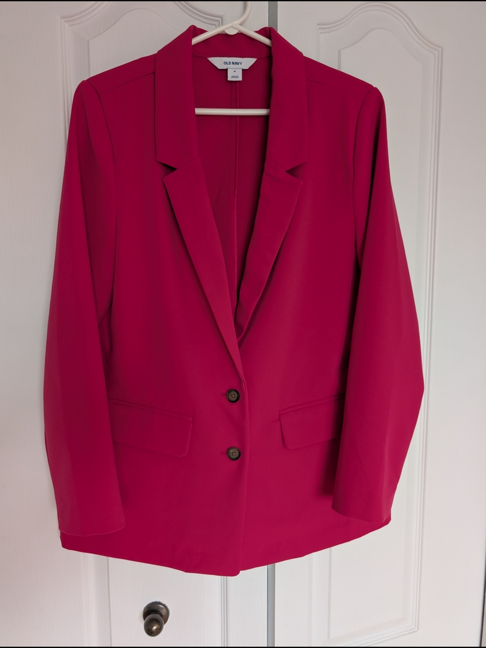 Old Navy Women's Bright Fuchsia Single-Breasted Blazer